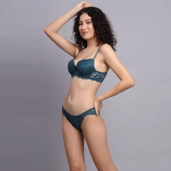 Premium Lace Embroidery & Breathable Fabric Bikini Set
