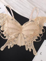Embroidered Butterfly Lace Bra - Image 5