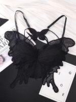 Embroidered Butterfly Lace Bra - Image 3