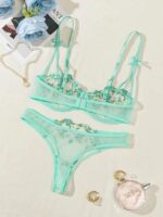 Premium Flower Transparent Bikini Set- Paste - Image 4