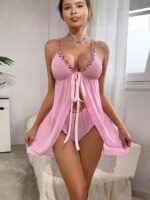 New Lace Mesh Night Dress - Image 3